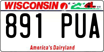 WI license plate 891PUA