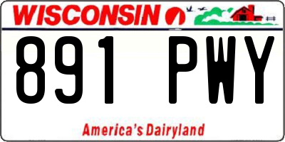 WI license plate 891PWY