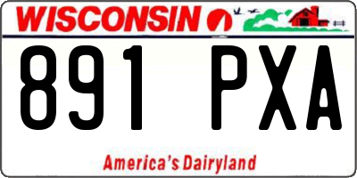WI license plate 891PXA