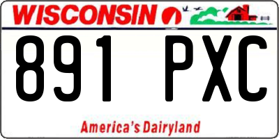 WI license plate 891PXC