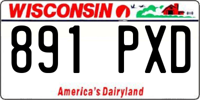 WI license plate 891PXD