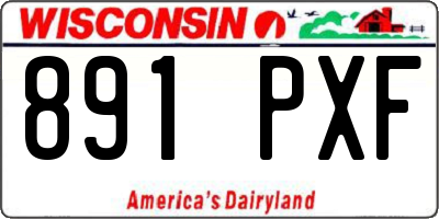 WI license plate 891PXF