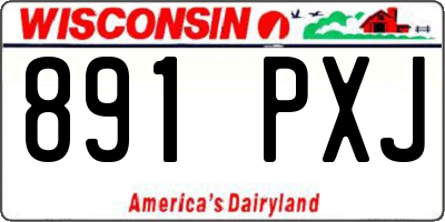 WI license plate 891PXJ