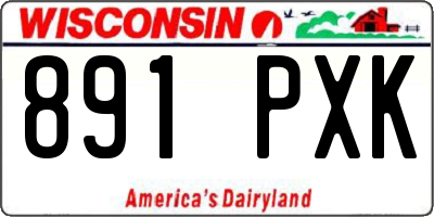 WI license plate 891PXK