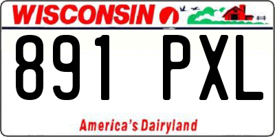 WI license plate 891PXL