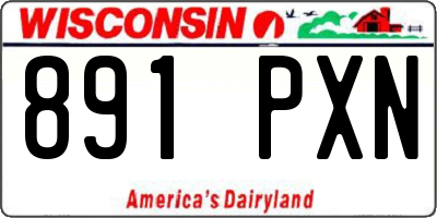 WI license plate 891PXN