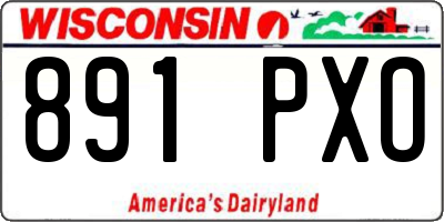 WI license plate 891PXO