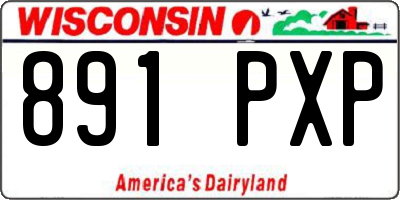 WI license plate 891PXP