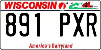 WI license plate 891PXR