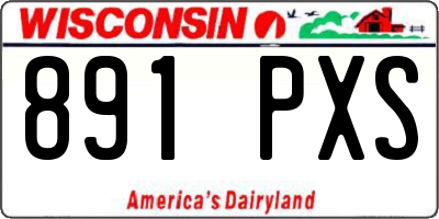 WI license plate 891PXS