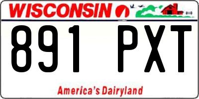 WI license plate 891PXT