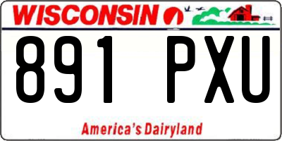 WI license plate 891PXU