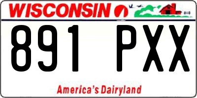 WI license plate 891PXX