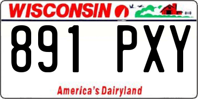 WI license plate 891PXY