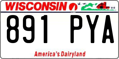 WI license plate 891PYA