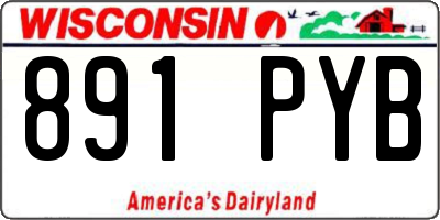 WI license plate 891PYB