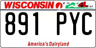 WI license plate 891PYC