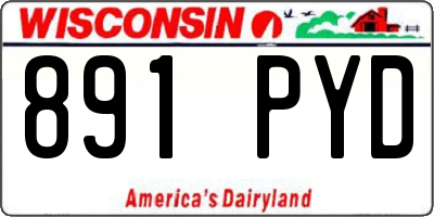 WI license plate 891PYD