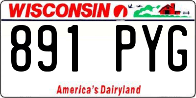 WI license plate 891PYG