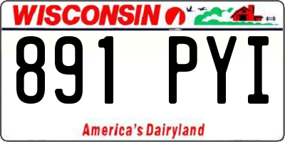 WI license plate 891PYI