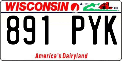 WI license plate 891PYK
