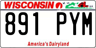 WI license plate 891PYM