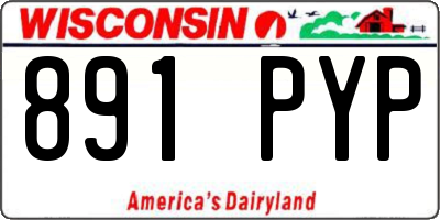 WI license plate 891PYP