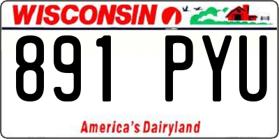 WI license plate 891PYU