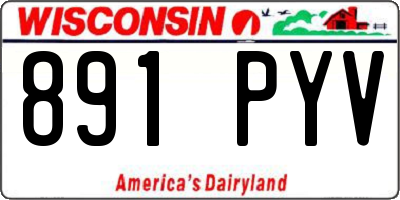 WI license plate 891PYV
