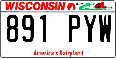 WI license plate 891PYW