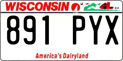 WI license plate 891PYX
