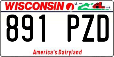 WI license plate 891PZD