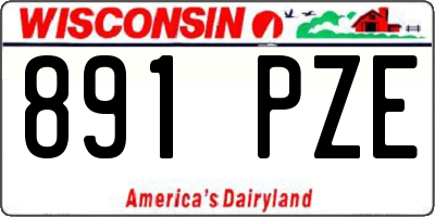 WI license plate 891PZE