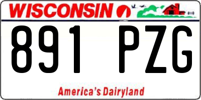 WI license plate 891PZG