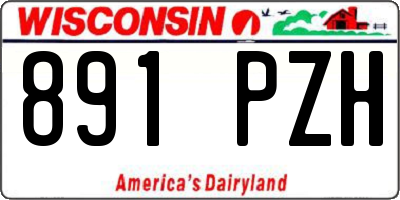 WI license plate 891PZH