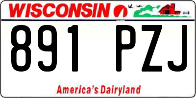 WI license plate 891PZJ