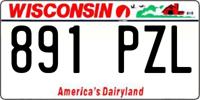 WI license plate 891PZL