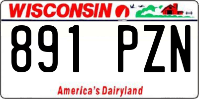 WI license plate 891PZN