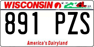 WI license plate 891PZS