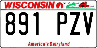 WI license plate 891PZV