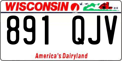 WI license plate 891QJV