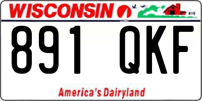 WI license plate 891QKF