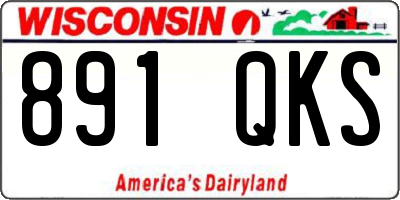 WI license plate 891QKS