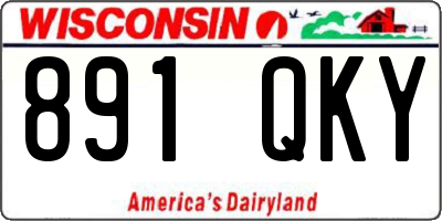 WI license plate 891QKY