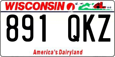 WI license plate 891QKZ