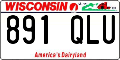 WI license plate 891QLU