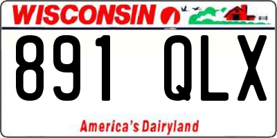 WI license plate 891QLX