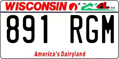 WI license plate 891RGM