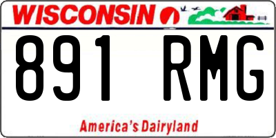 WI license plate 891RMG
