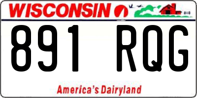 WI license plate 891RQG